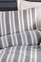 L'essentiel linge de maison Soft Line - Juego de Funda de Edredón Individual Antracita